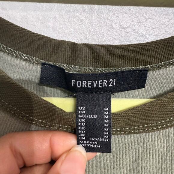 Forever 21 Green Wild Child Tank Top Sz M - Picture 5 of 11